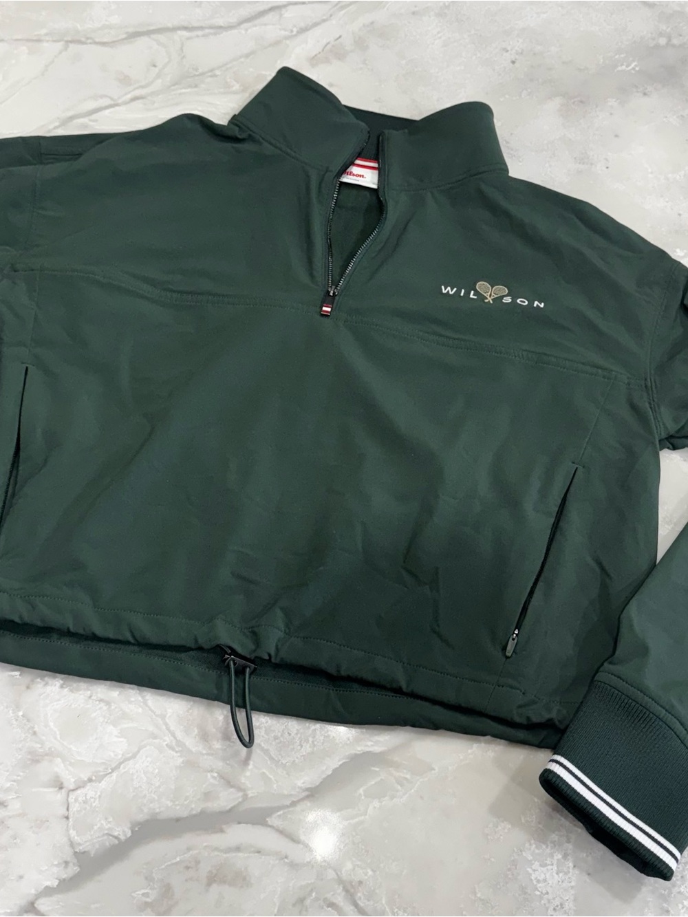 Wilson Forest Green Quarter-Zip Windbreaker Pullover